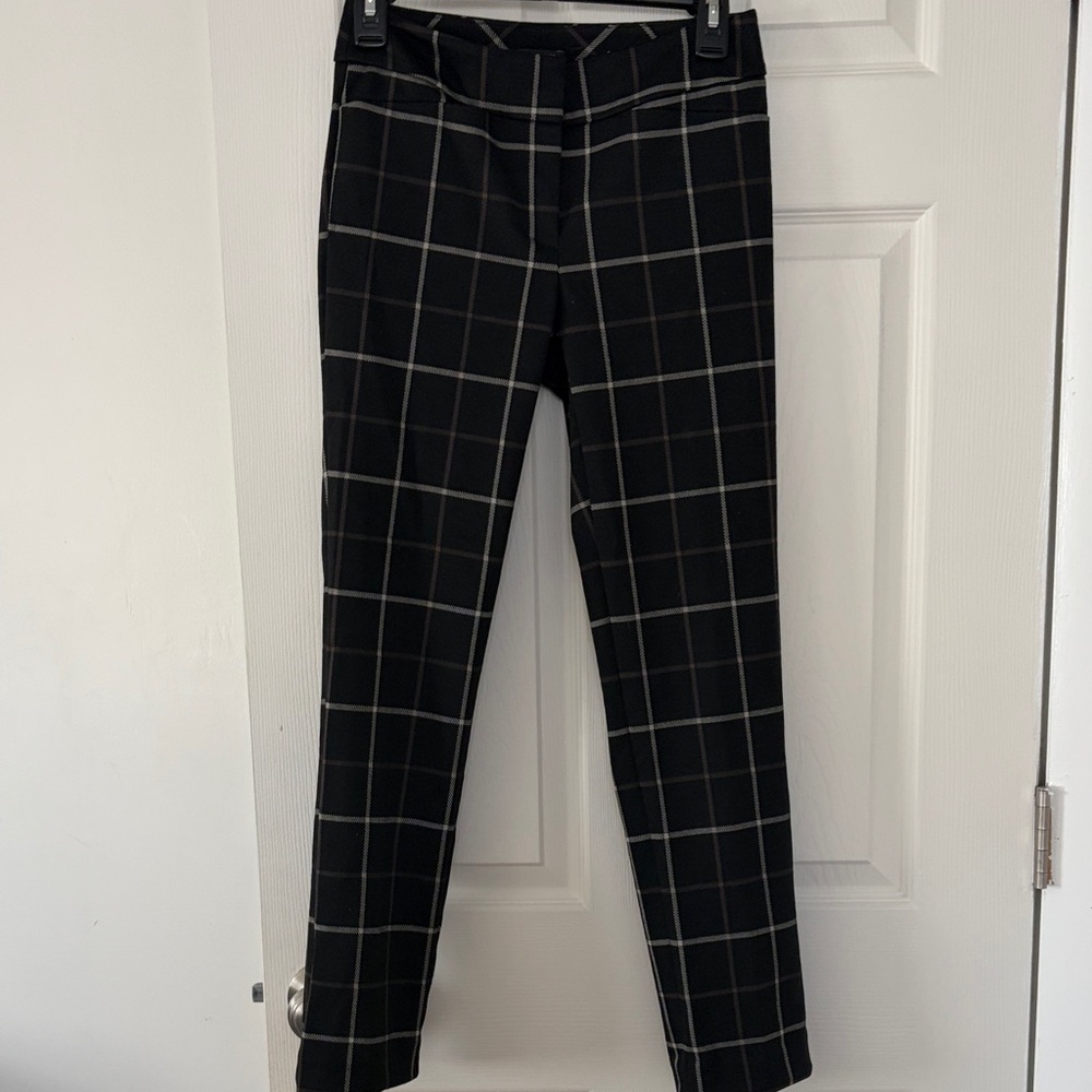 Ann Taylor Black Plaid Men's Dress Pants